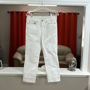 Martin OSA Women’s White Crop Classic Slim Capri Jeans Size 28